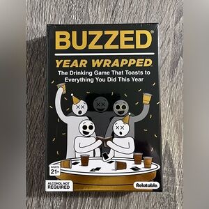 Buzzed Year Wrapped New Years Drinking Game Adults Party New Sealed Relatable